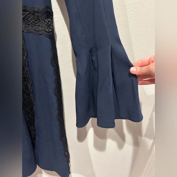 Jonathan Simkhai Navy and Black Long Sleeve Dress / Size 4 / - Picture 3 of 13